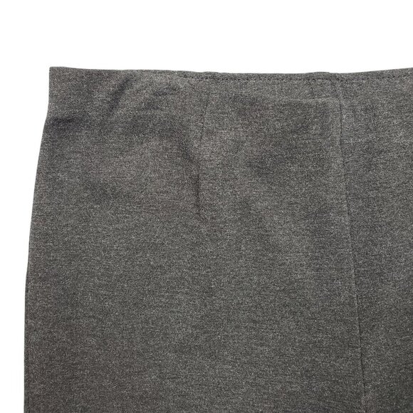 J Jill Ponte Slim Leg Pants Womens Medium Petite Grey Notch Hem Pull On - Picture 3 of 10